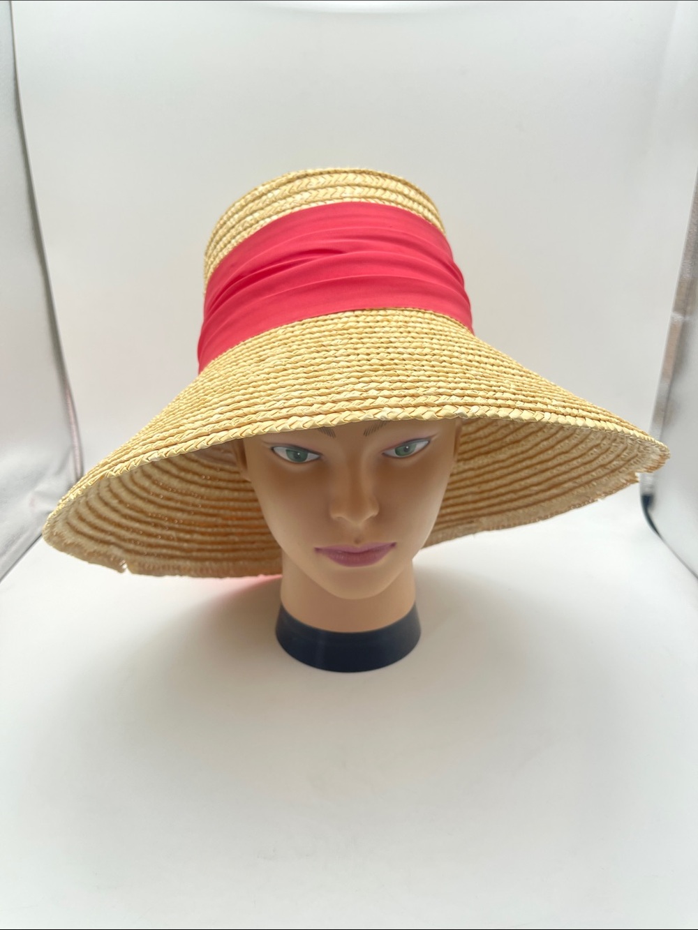 Eugenia Kim Straw Hat Beach Sun Sunhat Ribbon Tie Adjustable - Picture 3 of 12
